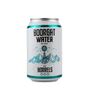 Boorgat Water, natural spring water, sparkling spring water, canned water
