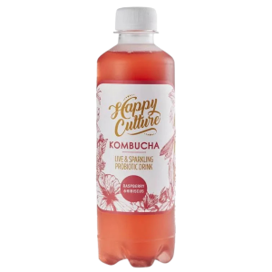 Happy Culture, kombucha, raspberry and hibiscus, kombucha, fermented tea