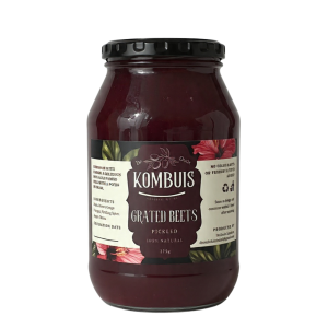 grated beets, grated beet salad, bottled salad, bottled beet salad, De Oude Kombuis